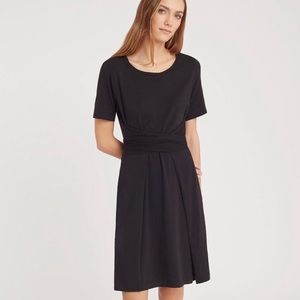 Cuyana Pima Cotton Blend Loose Wrap Tee Dress Size M